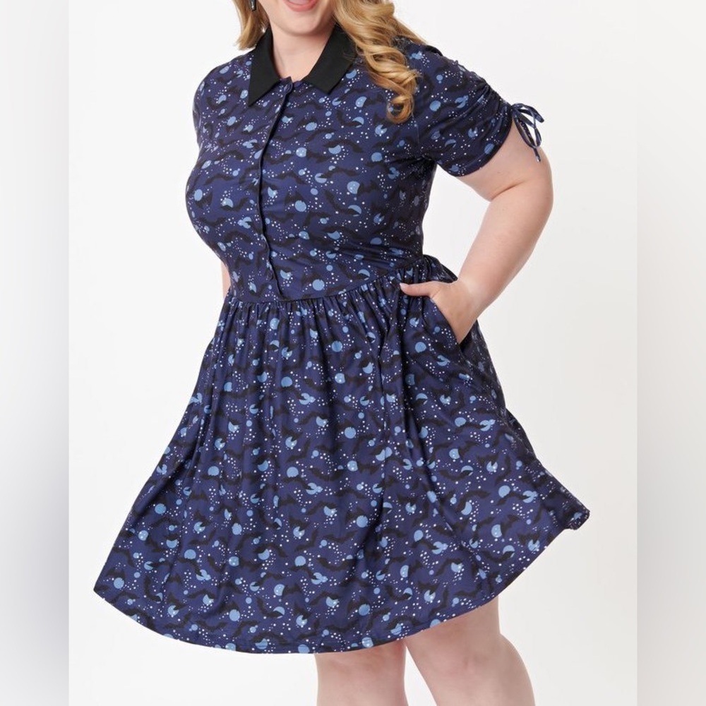 Unique vintage bat dress
